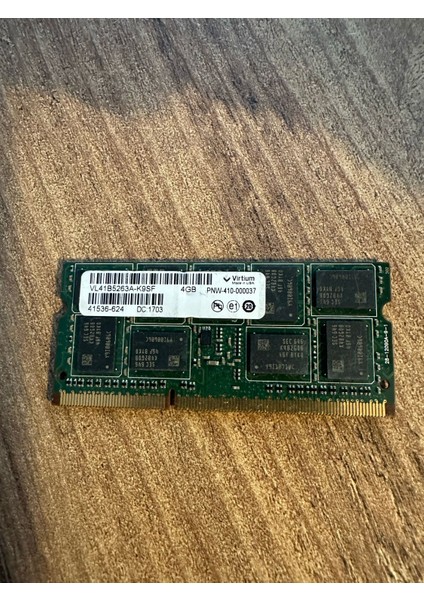 Vırtıum 4gb VL41B5263A-K9SF DDR3-10600 Ecc So Server Ram Bellek