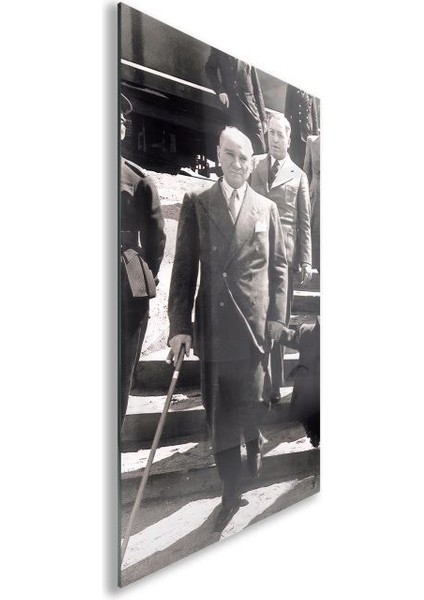 Atatürk Cam Tablo - Yatay Motif 01-071