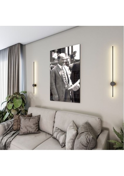 Atatürk Cam Tablo - Yatay Motif 01-047