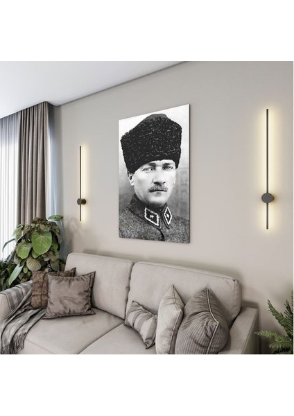 Atatürk Cam Tablo - Yatay Motif 01-060