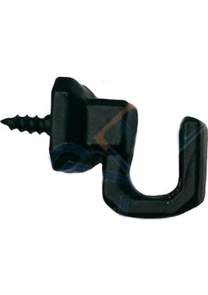 Vidalı Kanca, Askı Küçük - 15X18MM, Siyah - 100 Adet