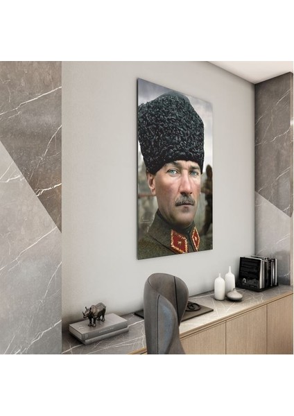 Atatürk Cam Tablo - Yatay Motif 01-062