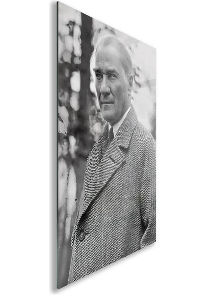 Atatürk Cam Tablo - Yatay Motif 01-055