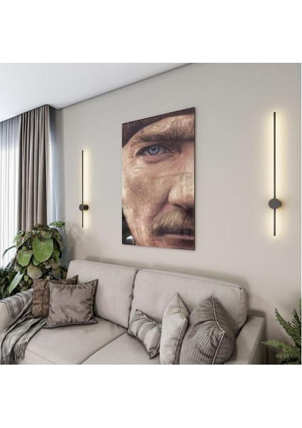 Atatürk Cam Tablo - Yatay Motif 01-040