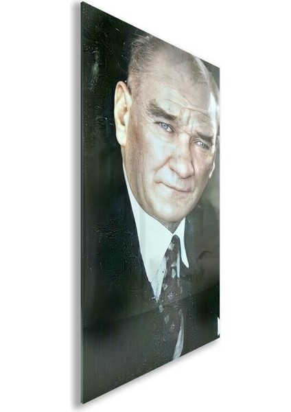 Atatürk Cam Tablo - Yatay Motif 01-081