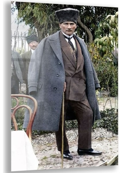 Atatürk Cam Tablo - Yatay Motif 01-021