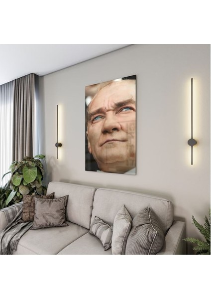 Atatürk Cam Tablo - Yatay Motif 01-076 fırsatları