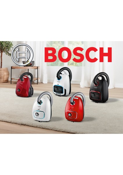 40 Adet Bosch BGBS2RD1 Serie 2 Süpürge Bez Kumaş Toz Torbası+Performer Motor Koruma Filtresi