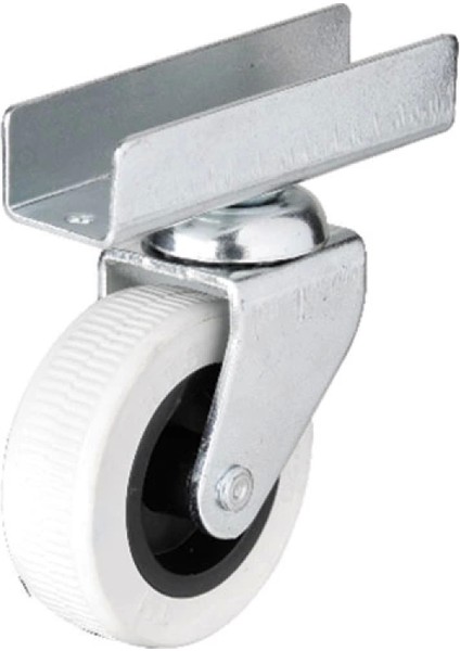 Hts 323 - 50X20 mm Gri Uzun U Tablalı Teker 4 Adet