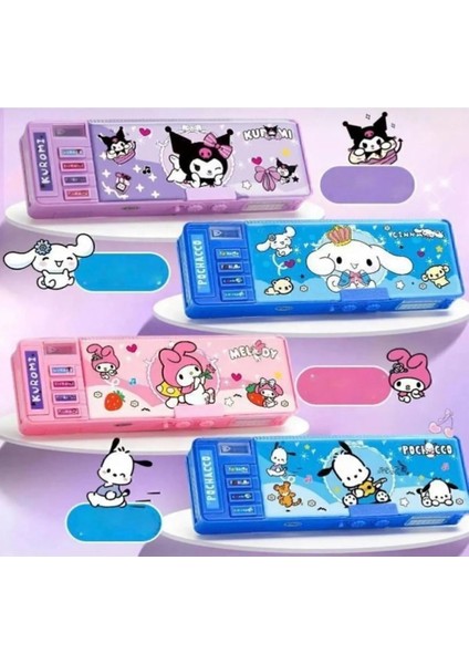 Çok Fonksiyonlu Şifreli Kalem Kutusu , Sanrio Kalemlik Kawaii Kore Tarzı Kuromi My Melody Cinnamoroll modelleri