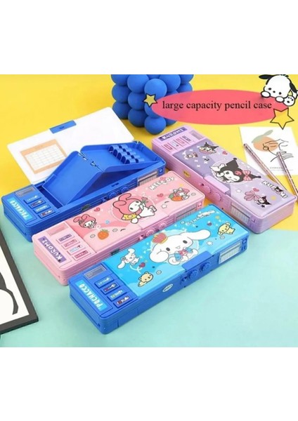Çok Fonksiyonlu Şifreli Kalem Kutusu , Sanrio Kalemlik Kawaii Kore Tarzı Kuromi My Melody Cinnamoroll fırsatları