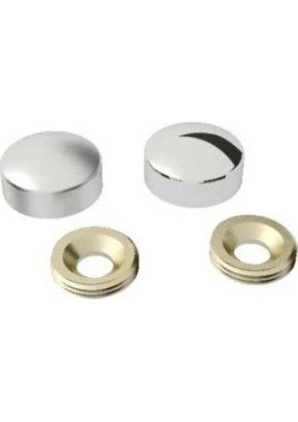 Vida Kapama Kapağı 30 Mm, Krom - 20 Adet