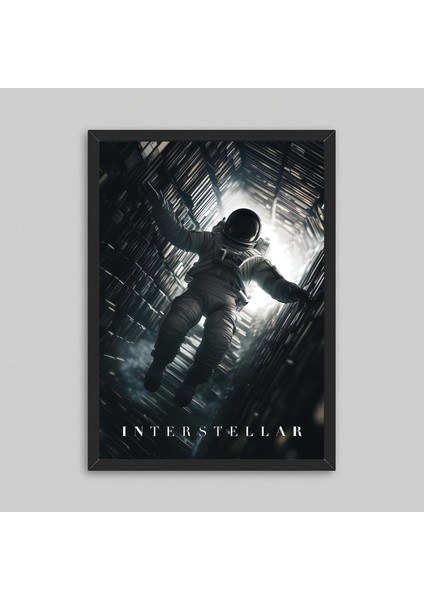 Interstellar Yıldızlararası Movie Film Çerçeveli Poster Tablo Interstellar Dekorasyon Tablo
