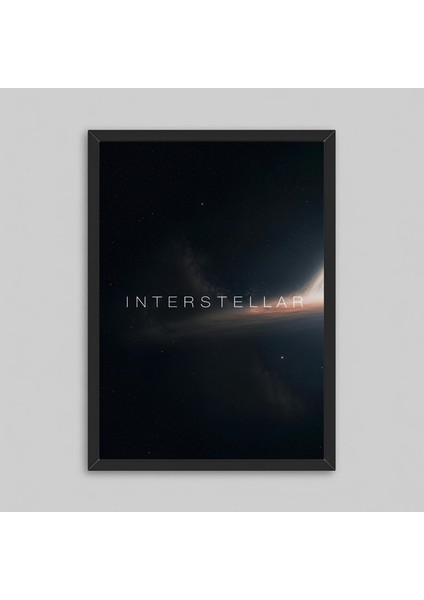Interstellar Yıldızlararası Movie Film Çerçeveli Poster Tablo Interstellar Dekorasyon Tablo
