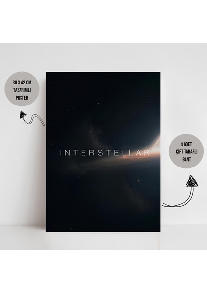 Interstellar Yıldızlararası Movie Film Poster Dekorasyon Çerçevesiz Poster Interstellar fiyatları
