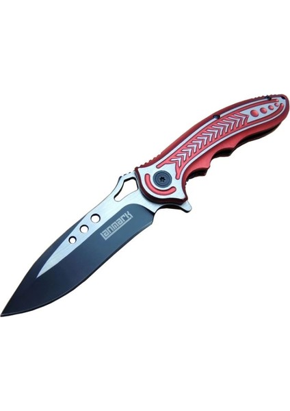 Lanmark Rd T60A Kamp Çakı 20 cm - Kırmızı Sap, Otomatik, Kemerlikli