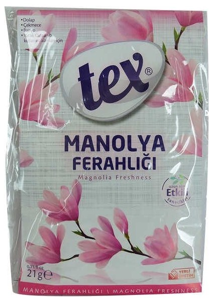 Dolap Çekmece Banyo Oda Kokusu Manolya Ferahlığı Askılı 21 gr 1 Paket fiyatları
