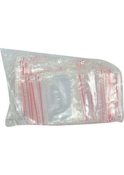Kilitli Naylon Torba Poşet 6x7 cm Şeffaf 100 Adet 1 Paket
