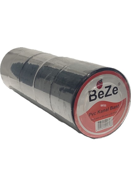 (5'li Paket) Pvc Kanal Bant 0,13 mm x 48 mm x 25 Yrds