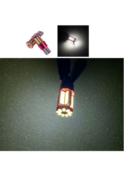 ( 2 x Adet ) 1 Takım LED T10 Dipsiz Ampul 24V 57 Smd Fiber LED Whıte ( CANBUS )