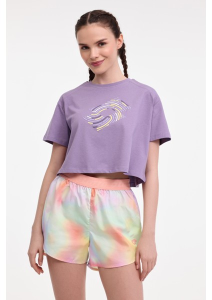 W-Shınen Tee 5fx Mor Kadın Kısa Kol T-Shirt