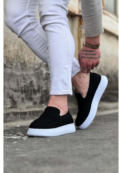 WG161 Siyah Süet Erkek Casual Ayakkabı