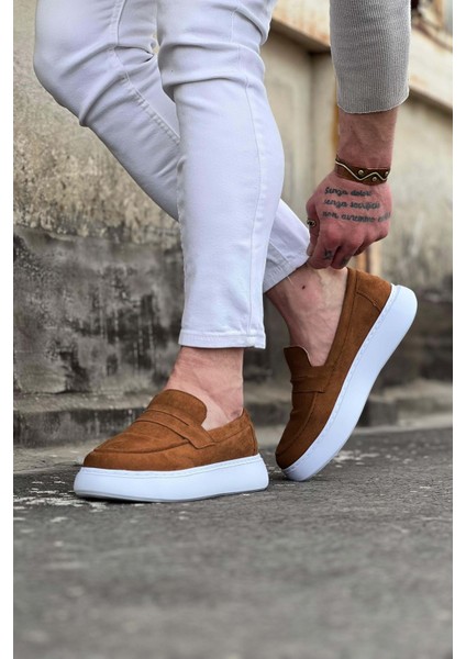 WG161 Taba Süet Erkek Casual Ayakkabı