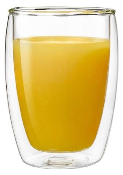 Çift Cidarlı Latte Bardağı - Çay ve Kahve Bardağı 4‘lü Set 300 ml