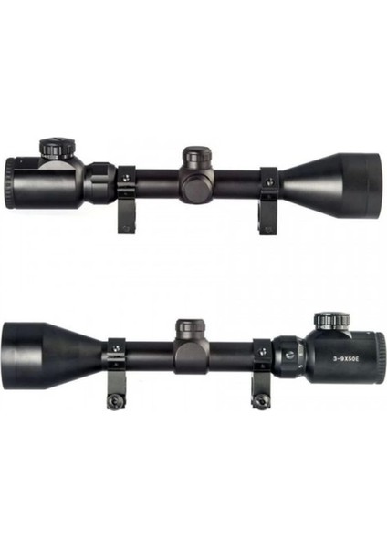 3-9X50 Zoomlu Dürbünü Kırmızı Yeşil Işik Çelik Gövde fiyatları