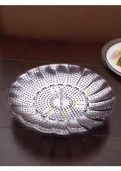 Luxury Paslanmaz Çelilk Katlanabilen Buharda Sebze Pişirme Haşlama Aparartı | Tenrece Içi Haşlama Aleti 1 Adet fiyatları