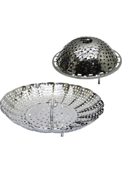 Luxury Küçük Metal Buharda Sebze Pişirici Sepet Haşlama Aparatı (K0) 1 Adet