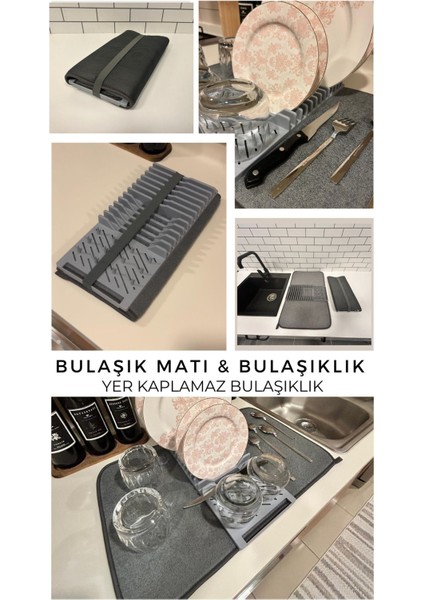 Luxury Mikrofiber Kurutma Matlı Bulaşıklık 1 Adet