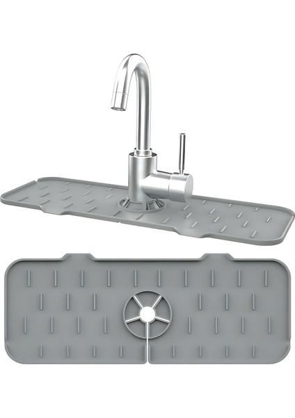 Luxury Musluk Altı Damlama Önleyici ve Tezgah Sıçrama Koruyucu,mutfak Lavabo Silikon Mat 1 Adet