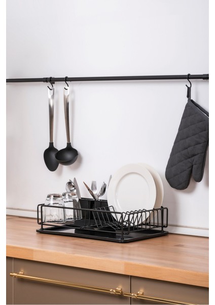Luxury Set Üstü Çatal Kaşık Tabak Bardaklık Bulaşıklık Lüks 1 Adet