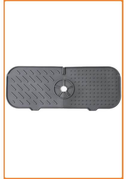 Luxury Elastik Musluk Lavabo Matı Gri-Su Tutucu Düzenleyici Kaydırmaz Mutfak Banyo Matı, 37X12 cm 1 Adet fiyatları