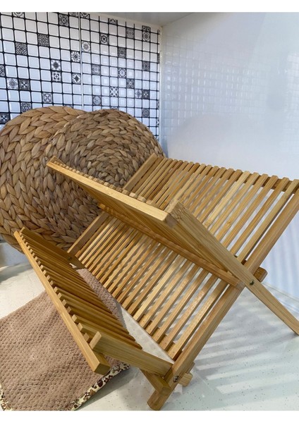 Luxury Katlanabilir Bambu Bulaşıklık / Tabaklık / Bulaşık Sepeti 1 Adet fiyatları
