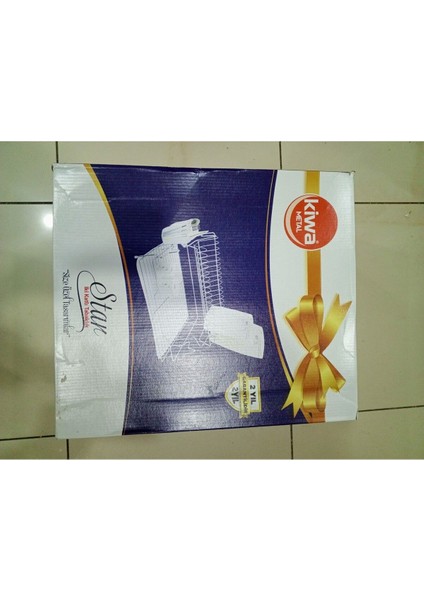 Luxury Krom Paslanmaz Bulaşıklık 2 Katlı 1 Adet