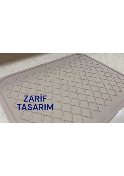 Luxury Silikon Bulaşık Kurutma Matı Büyük Boy Tezgah Üstü Bulaşık Yıkama Matı 40 x 30 cm 1 Adet fiyatları