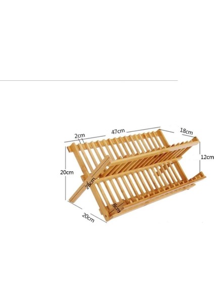 Luxury Bambu Tabaklık ve Bulaşıklık 1 Adet fırsatları