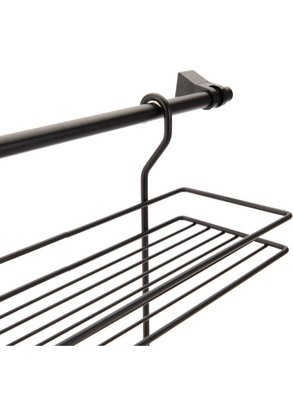 Luxury Akın Lüx Askılı Bardaklık ve Tabaklık - Siyah - 39,5 cm 1 Adet