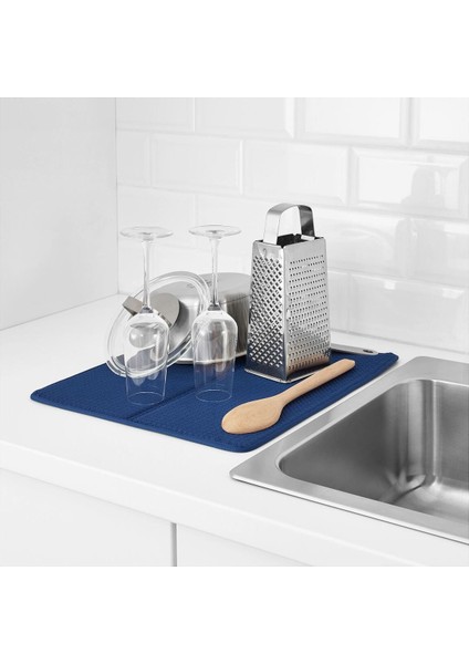 Luxury Md Nysköljd Bulaşık Kurutma Örtüsü, Bulaşık Kurutma Matı, Koyu Mavi, 44X36 cm 1 Adet modelleri