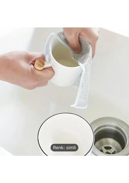 Luxury 3 Adet Çok Amaçlı Inox Tel Temizlik Bezi 1 Adet