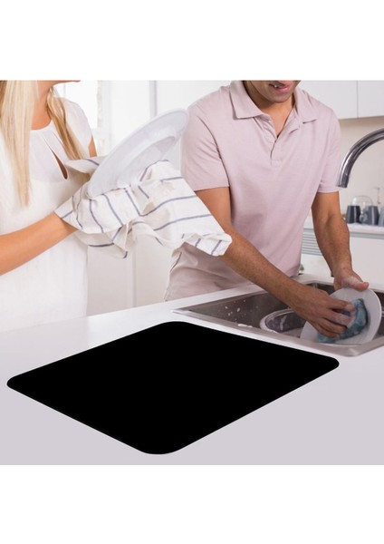 Luxury Yıkanabilir Bulasik Kurutma Mati Kurulama Bezi Kurutma Örtüsü Tezgah Üstü Bulaşıklık 40X50 cm 1 Adet