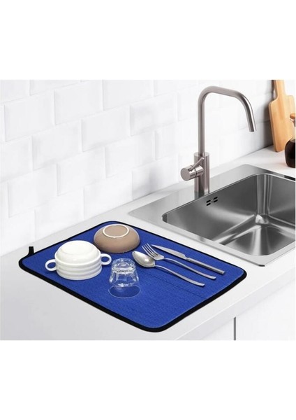 Luxury Su Emici Bulaşık Kurutma Matı Kaymaz 1 Adet