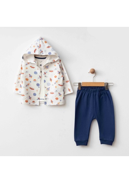 Uzaylı Kapşonlu Üçlü Takım(Organik)