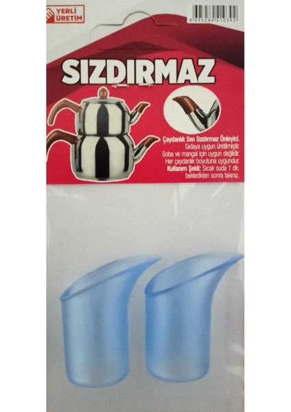 Luxury Çaydanlık Sızdırmasını Önleyici Aparat Mavi Sızdırmatik 2 Paket 1 Adet