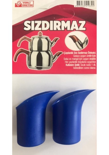 Luxury Çaydanlık Sızdırmasını Önleyici Aparat Mavi Sızdırmatik 2 Paket 1 Adet