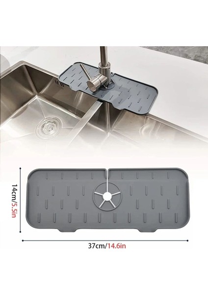 Luxury Su Emici Mat – Musluk Çevresi ve Lavabo Yüzeyi Için Aşınmaya Dayanıklı, Kolay Temizlenebilir Ped 1 Adet