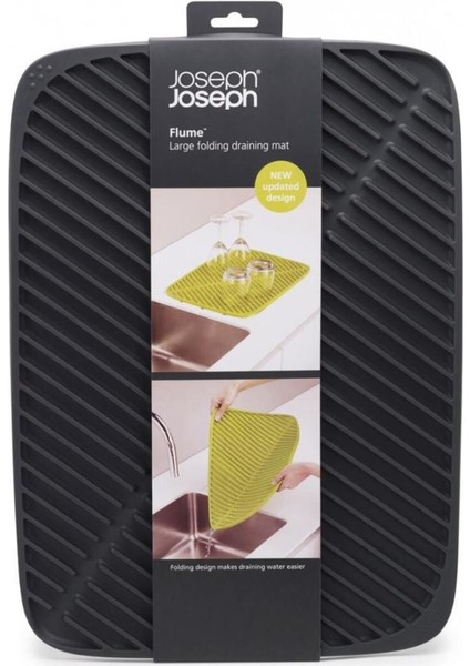 Luxury Joseph& Joseph Flume Bulaşık Matı - Gri -85089 1 Adet