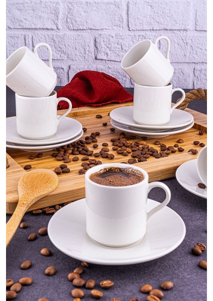 Luxury Melda - 6 Kişilik Kahve Fincan Takımı 1 Adet